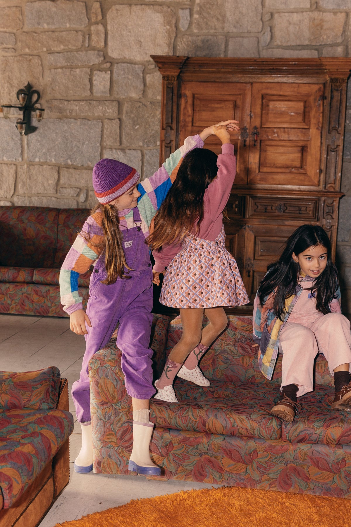 Postcard  Overalls Kids