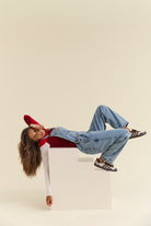 Old Bike Overalls Woman