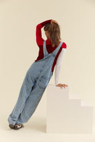 Old Bike Overalls Woman