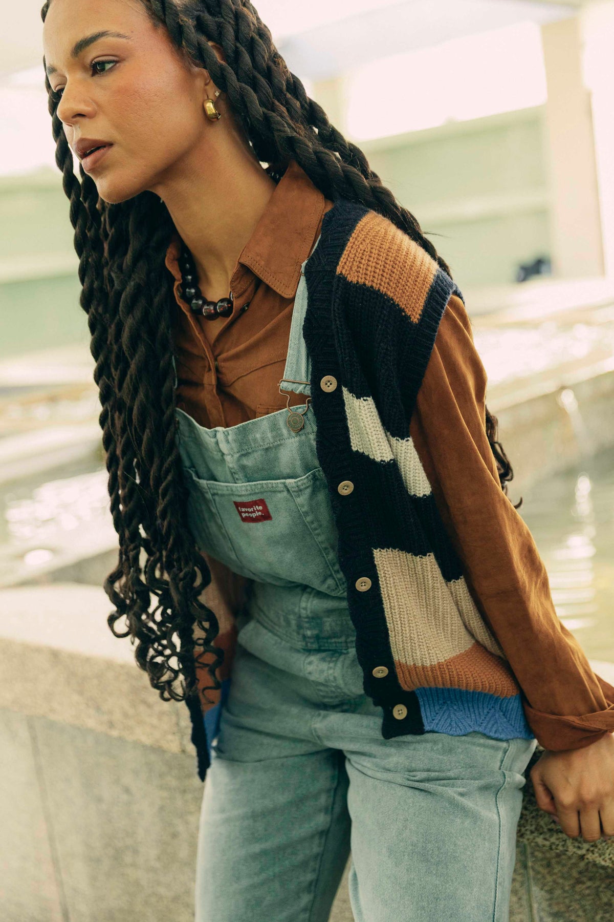 Bus Stop Vest Woman