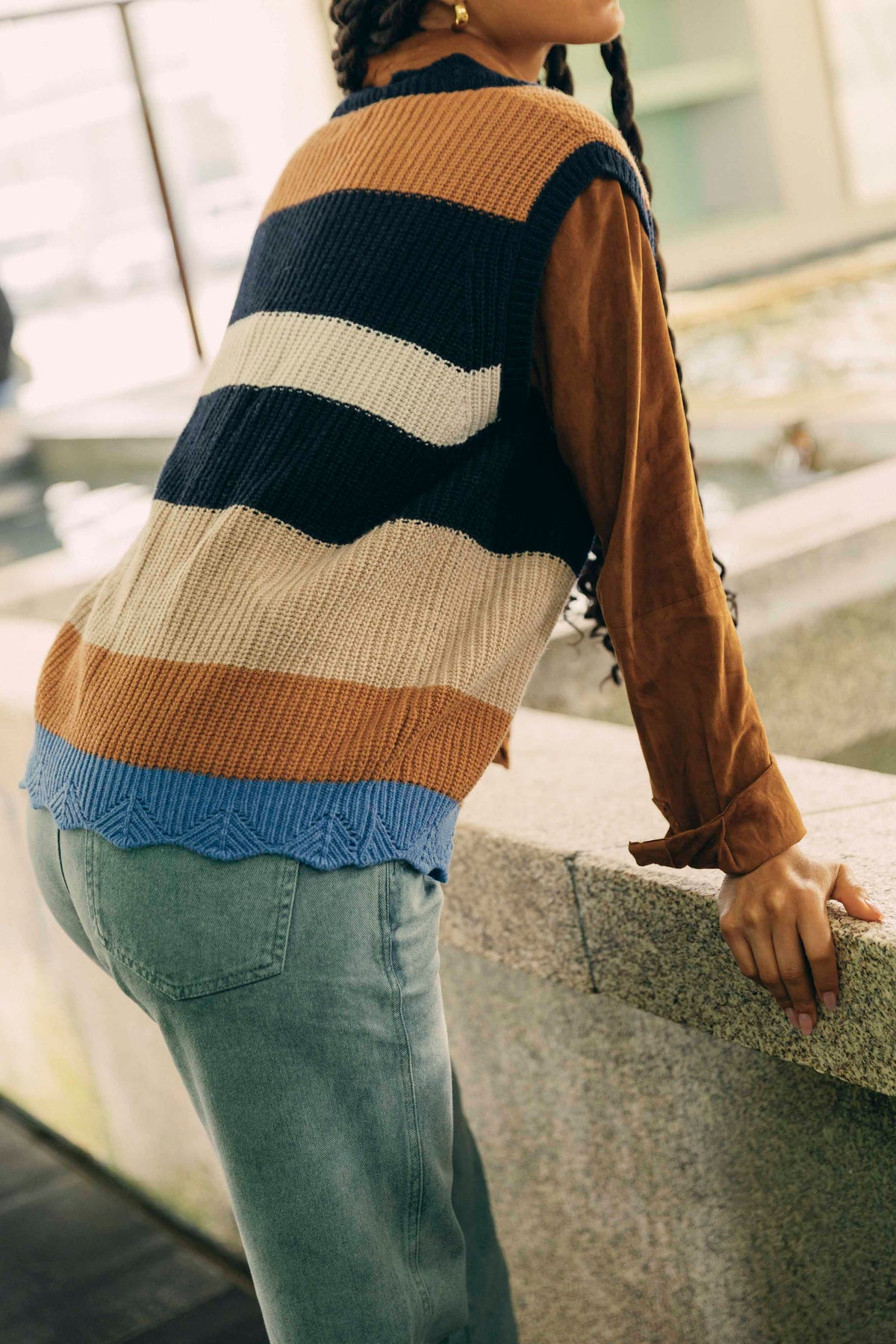 Bus Stop Vest Woman