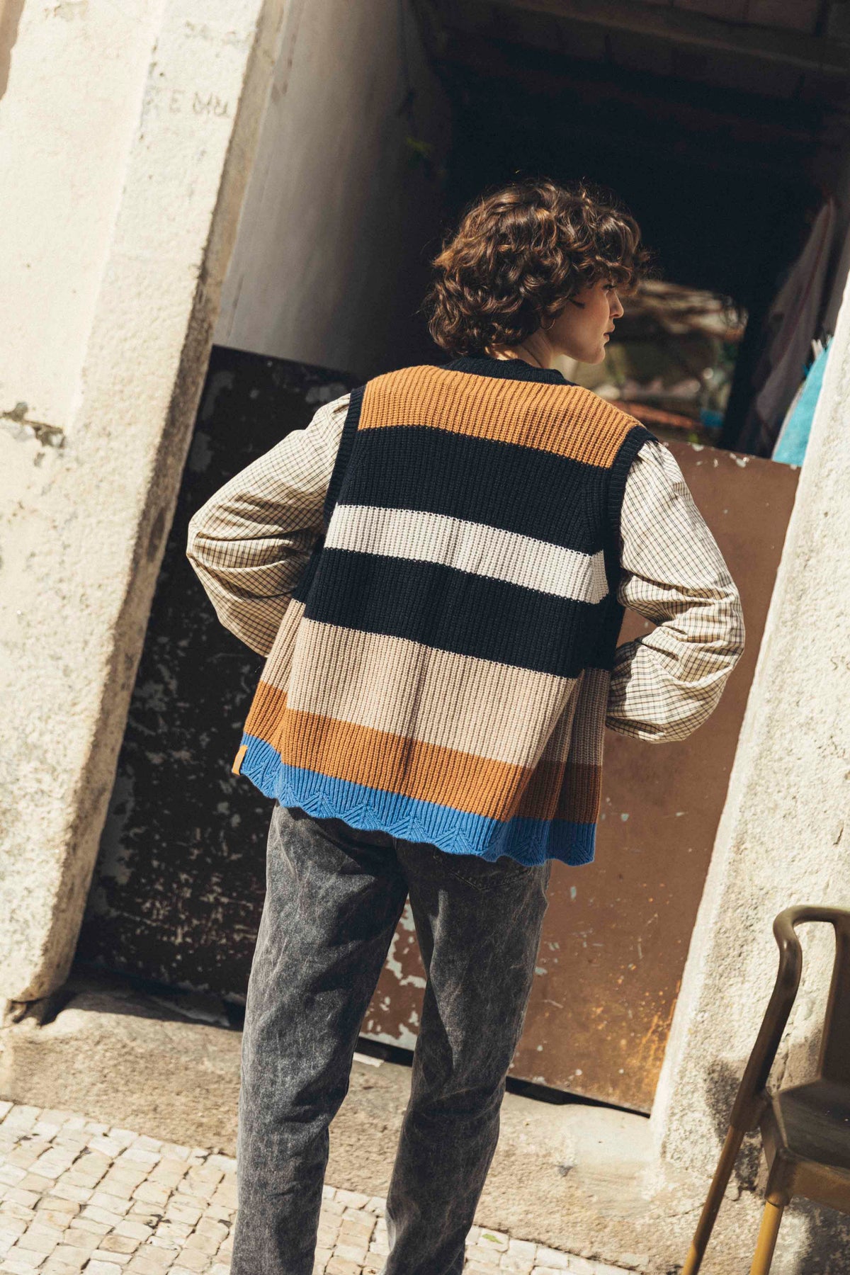 Bus Stop Vest Woman