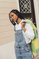 Old Bike Overalls Woman