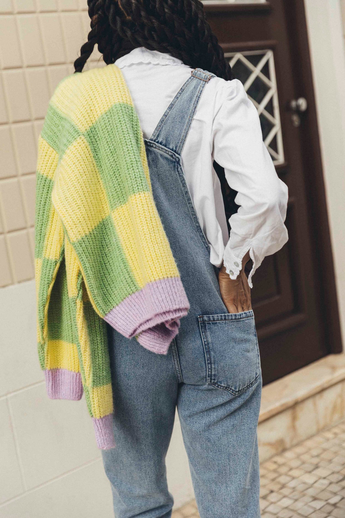 Old Bike Overalls Woman