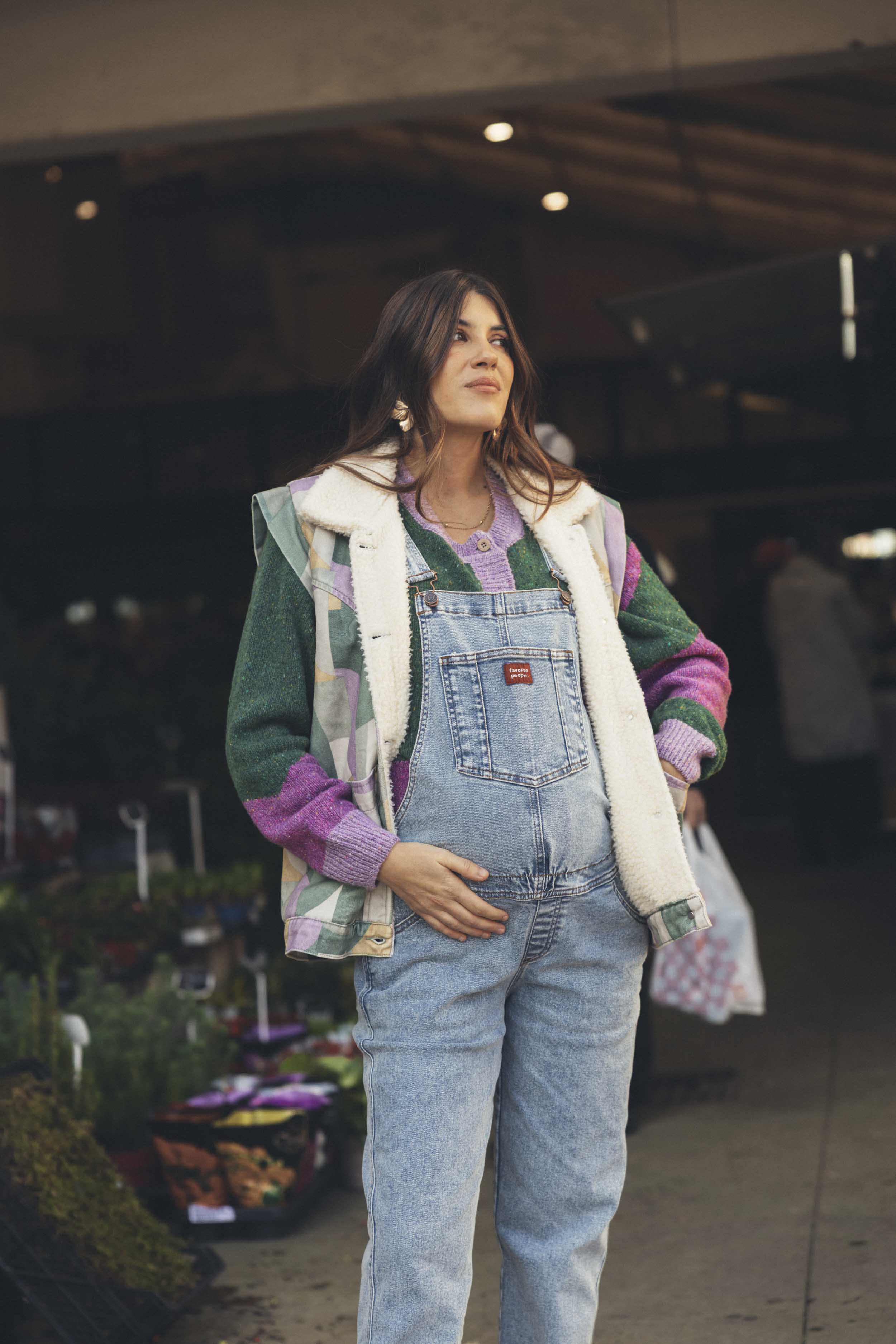 OLD BIKE MATERNITY OVERALLS WOMAN